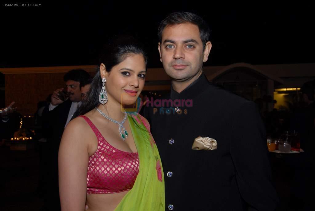 Batasha and Sid Mathur at Reema Sen wedding reception in Mumbai on 25th March 2012