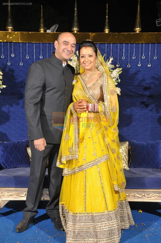 Shiv Karan Singh and Reemma at Reema Sen wedding reception in Mumbai on 25th March 2012