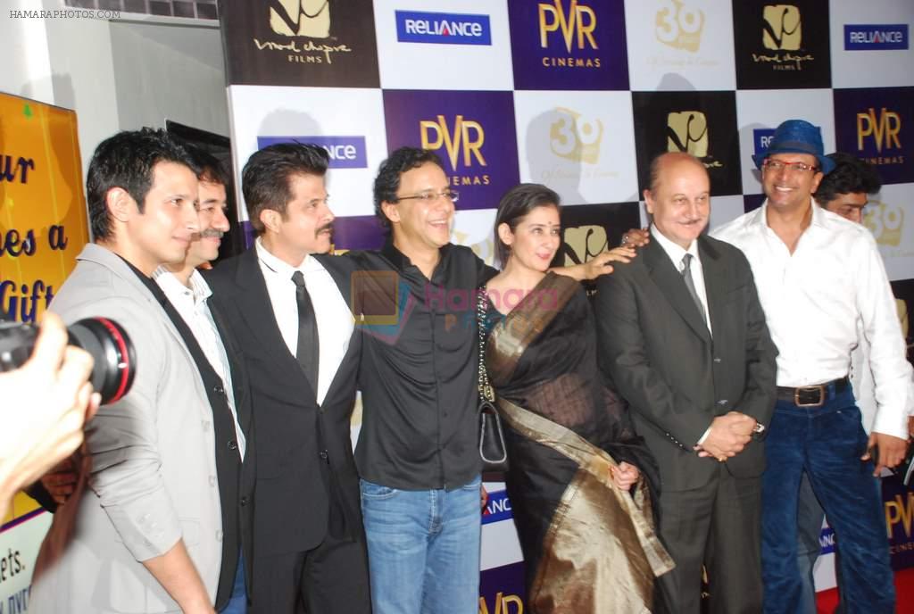 Manisha Koirala,Vidhu Vinod Chopra, Anil Kapoor at Parinda premiere in PVR on 29th March 2012