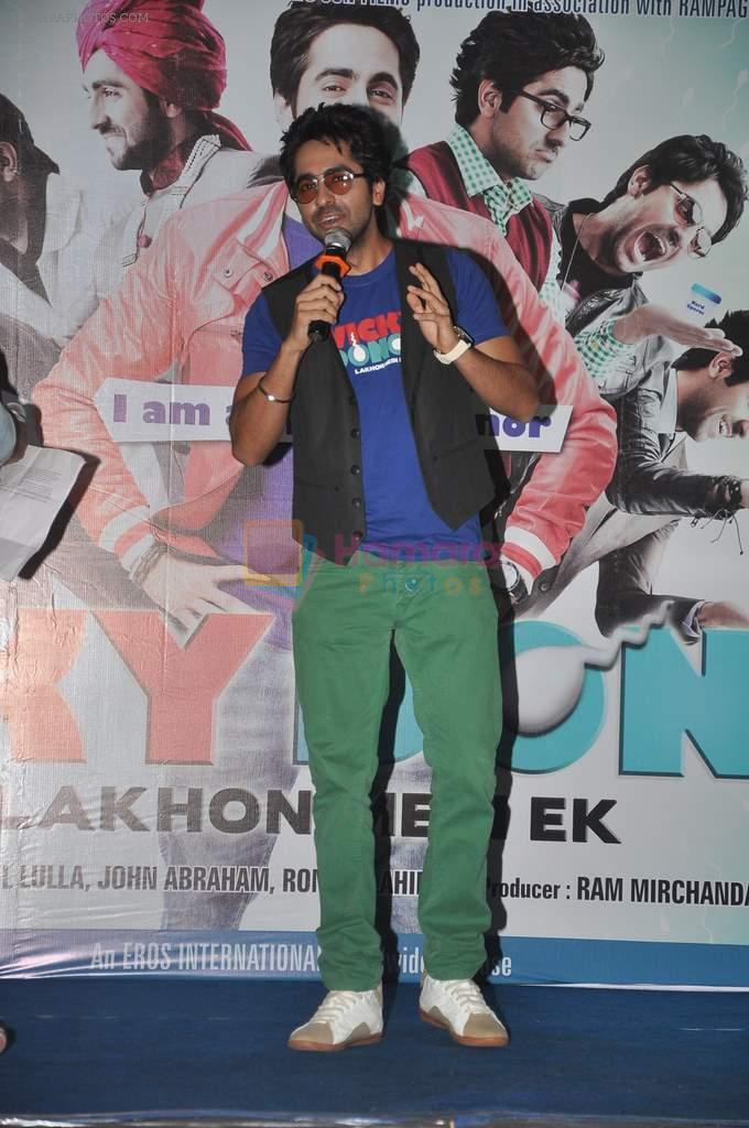 Ayushmann Khurrana at Vicky Donor music launch in Inorbit, Malad on 30th March 2012