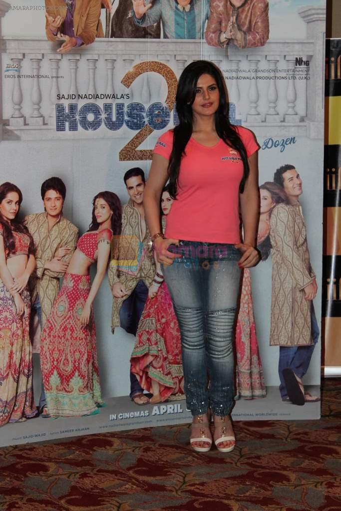 Zarine Khan promote Housefull 2 at the launch of limited edition stocks of BH's Game Of Fame in J W Marriott on 30th March 2012
