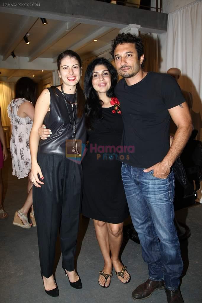 Cecilia with Anaita Shroff and Homi Adajania at Le Mill men's wear collection launch in Mumbai on 31st March 2012