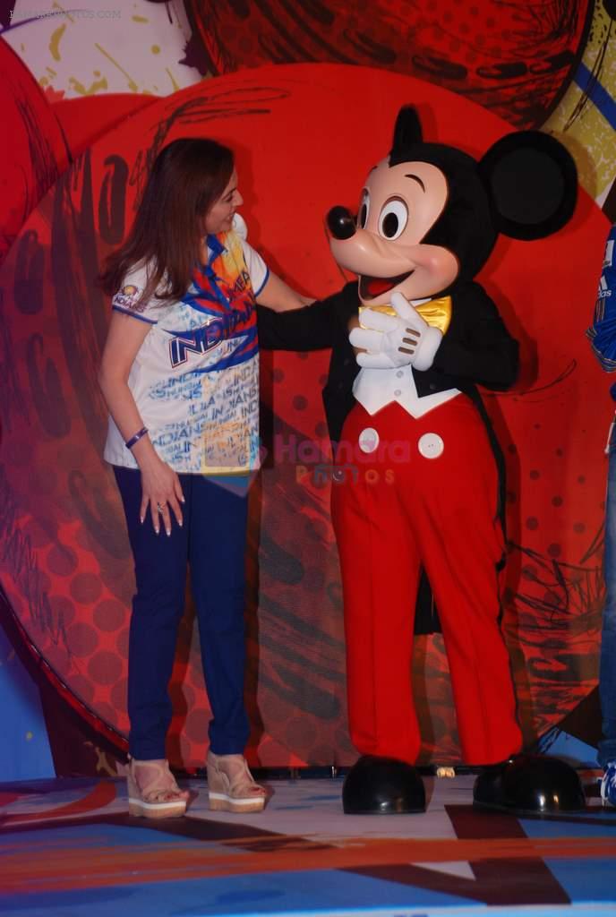 Nita Ambani at Mumbai Indians Mickey merchandise launch in Trident, Mumbai on 5th April 2012