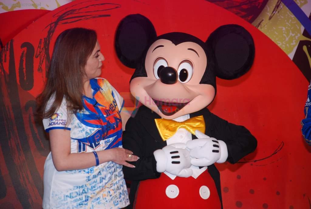 Nita Ambani at Mumbai Indians Mickey merchandise launch in Trident, Mumbai on 5th April 2012