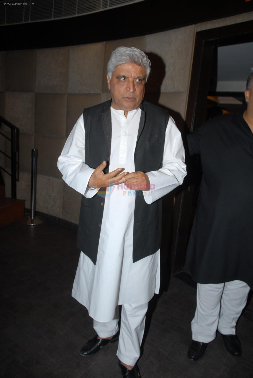 Javed Akhtar at the launch of singer Azaan Khan's debut album Philo- sufi in New Delhi on 30th March 2012