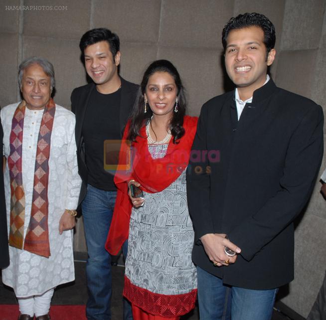 Amjad Ali, Aman Ali, Praveen Khan and Ayan Ali at the launch of singer Azaan Khan's debut album Philo- sufi in New Delhi on 30th March 2012