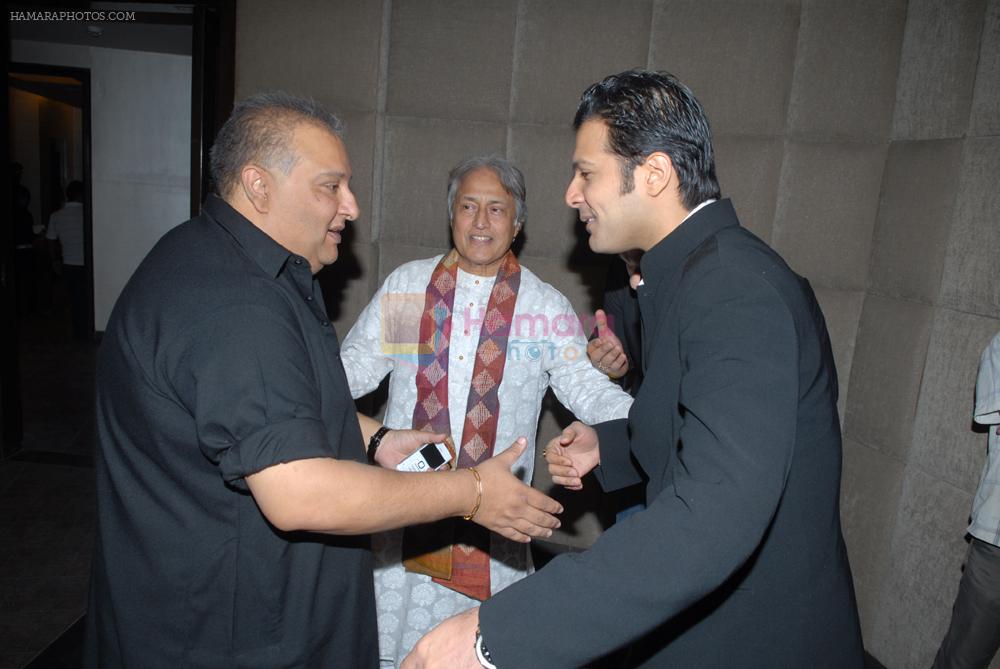 Shujaat Khan, Amjad Ali and Ayan Ali at the launch of singer Azaan Khan's debut album Philo- sufi in New Delhi on 30th March 2012