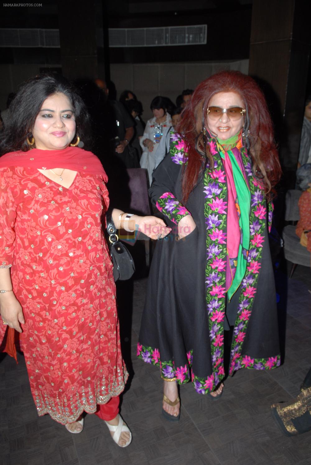 Niloffer Currimbhoy and Shahnaz Husain at the launch of singer Azaan Khan's debut album Philo- sufi in New Delhi on 30th March 2012