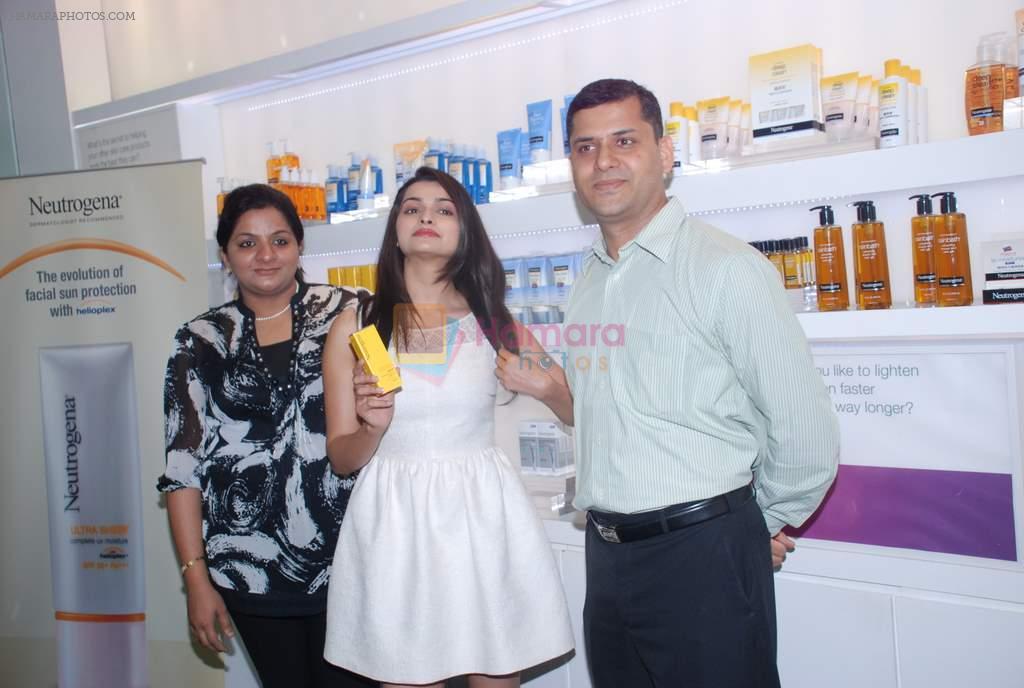 Prachi Desai launches Neutrogena products in High Street Phoenix on 10th April 2012