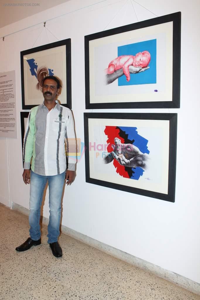 at Vishwa Sahni art exhibition in Jehangir Art Gallery, Mumbai on 11th April 2012