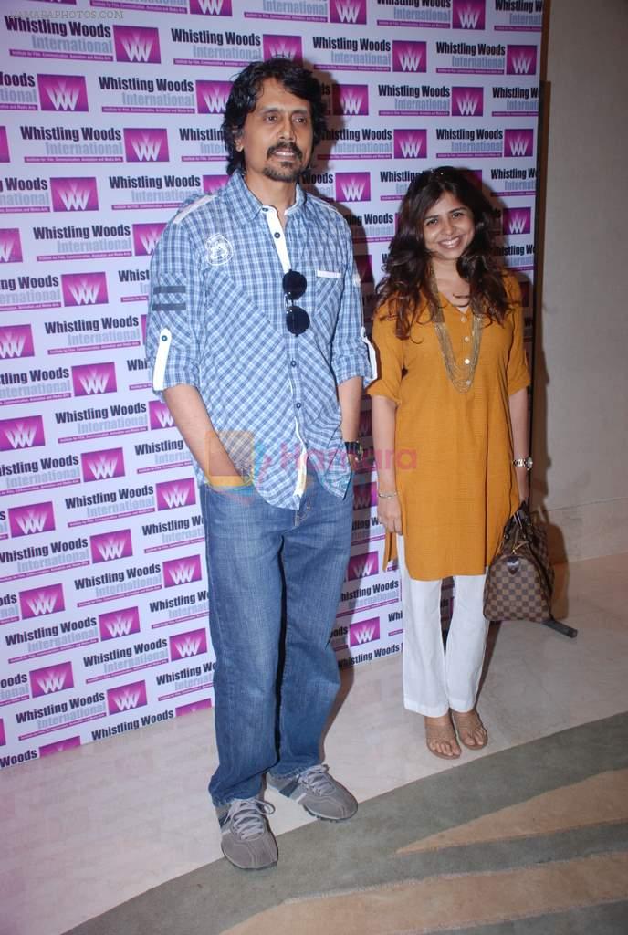 Nagesh Kukunoor at Whistling Woods Press Conference in Trident, Mumbai on 11th April 2012