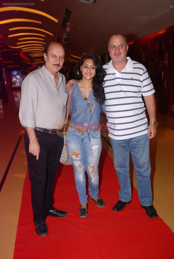 Anupam Kher, Raju Kher at Chhodo Kal Ki Baatein film premiere in Trident, Mumbai on 11th April 2012