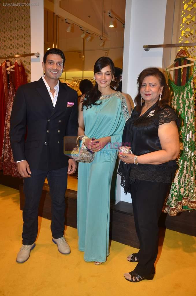 Isha Koppikar, Timmy Narang at the launch of Anita Dongre's store in High Street Phoenix on 12th April 2012