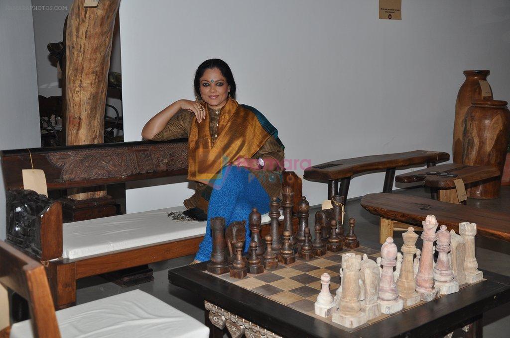 Tanvi Azmi at the launch of Uttara & Adwait furniture art exhibition in Mumbai on 12th April 2012