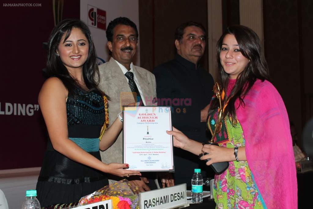 Priyal Gor at AIAC Golden Achievers Awards in The Club on 12th April 2012