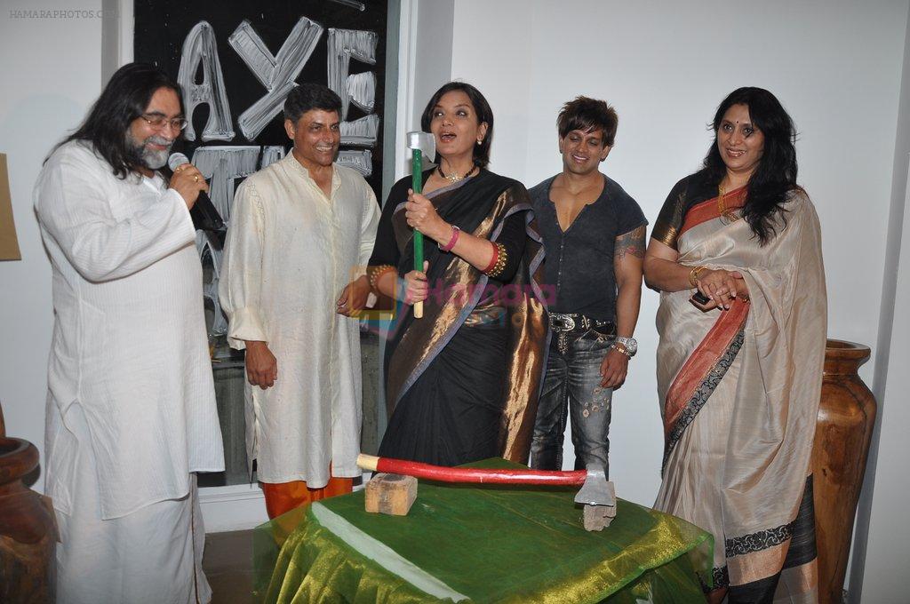 Shabana Azmi, Yash Birla at the launch of Uttara & Adwait furniture art exhibition in Mumbai on 12th April 2012