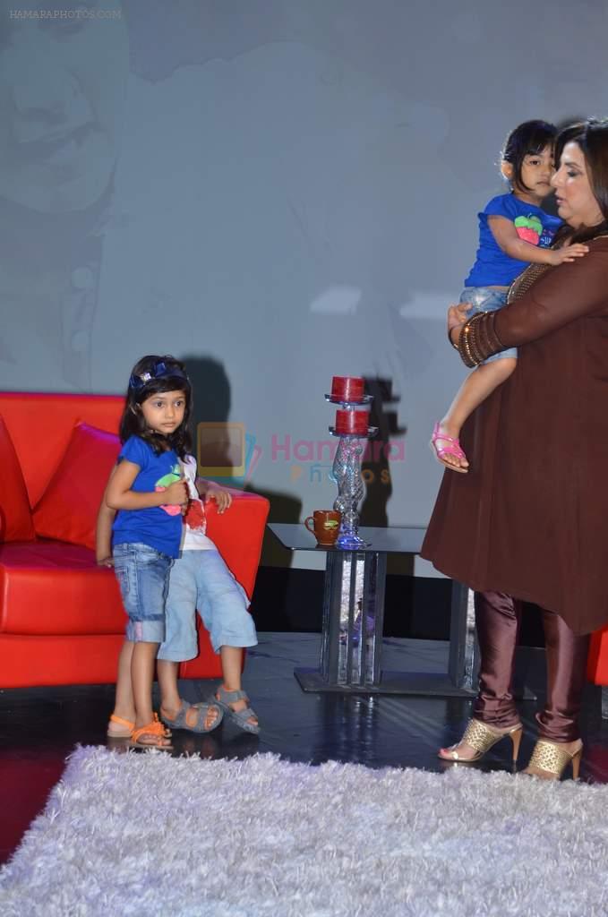 Farah Khan at  NDTV's Raveena chat show inMumbai on 14th April 2012