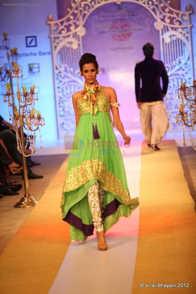 Model walk the ramp for Nivedita Saboo Show at ABIL Pune Fashion Weekon 14th April 2012