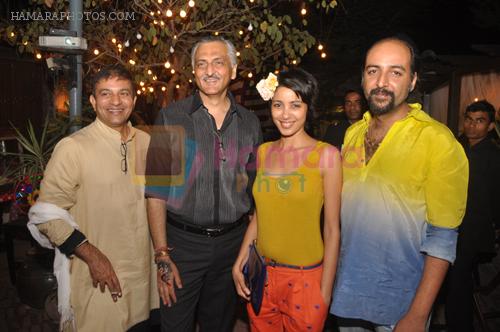 Prasad Bidapa, Rakesh Tharoke , Nida Mehamood and Rahul Chandra at The Carnival Theme party in Harem, Garden of Five Senses on 12th April 2012