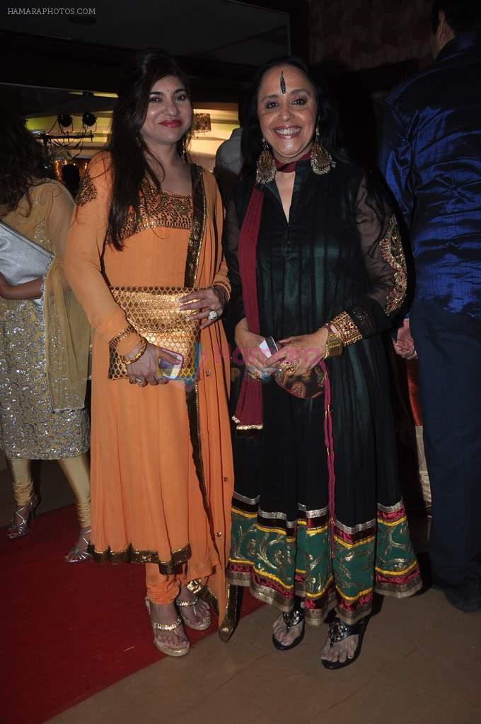 alka yagnik, illa arun at the sangeet Ceremony of Bappa Lahiri and  Taneesha Verma in Juhu Millenium Club, Mumbai on 15th April 2012