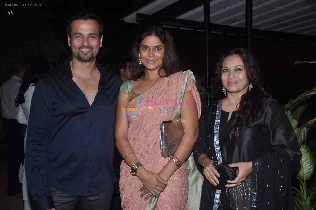 rohit roy, neelam roy and manasi joshi roy at Shaina NC party for the new CM of GOA on 17th April 2012