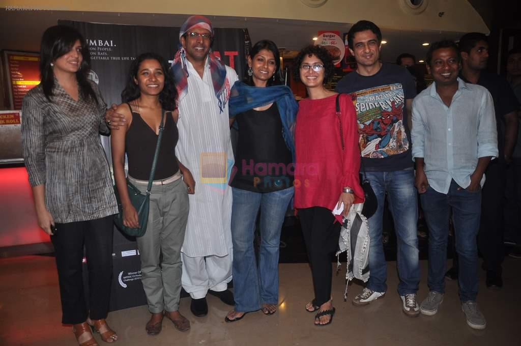 Kiran Rao, Nandita Das, Tannishtha Chatterjee, Javed Jaffery, Sanjay Suri, Onir at Rate Race film premiere in PVR, Mumbai on 20th April 2012