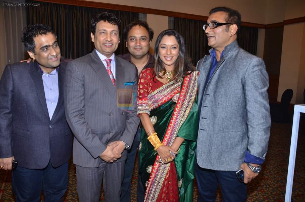 kunal ganjawala, shekar suman, raja mukherjee, rupali ganguly and abhijeet at Bappa Lahiri wedding reception in J W Marriott, Juhu, Mumbai on 20th April 2012
