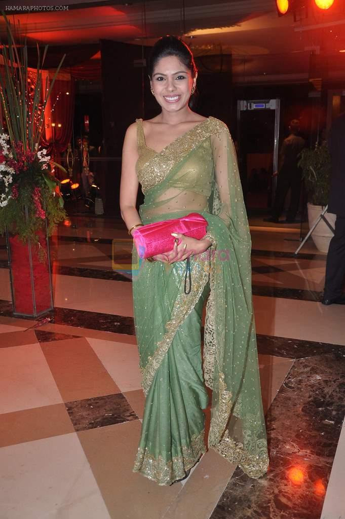 TV ACTRESS ANUSHREE at Bappa Lahiri wedding reception in J W Marriott, Juhu, Mumbai on 20th April 2012