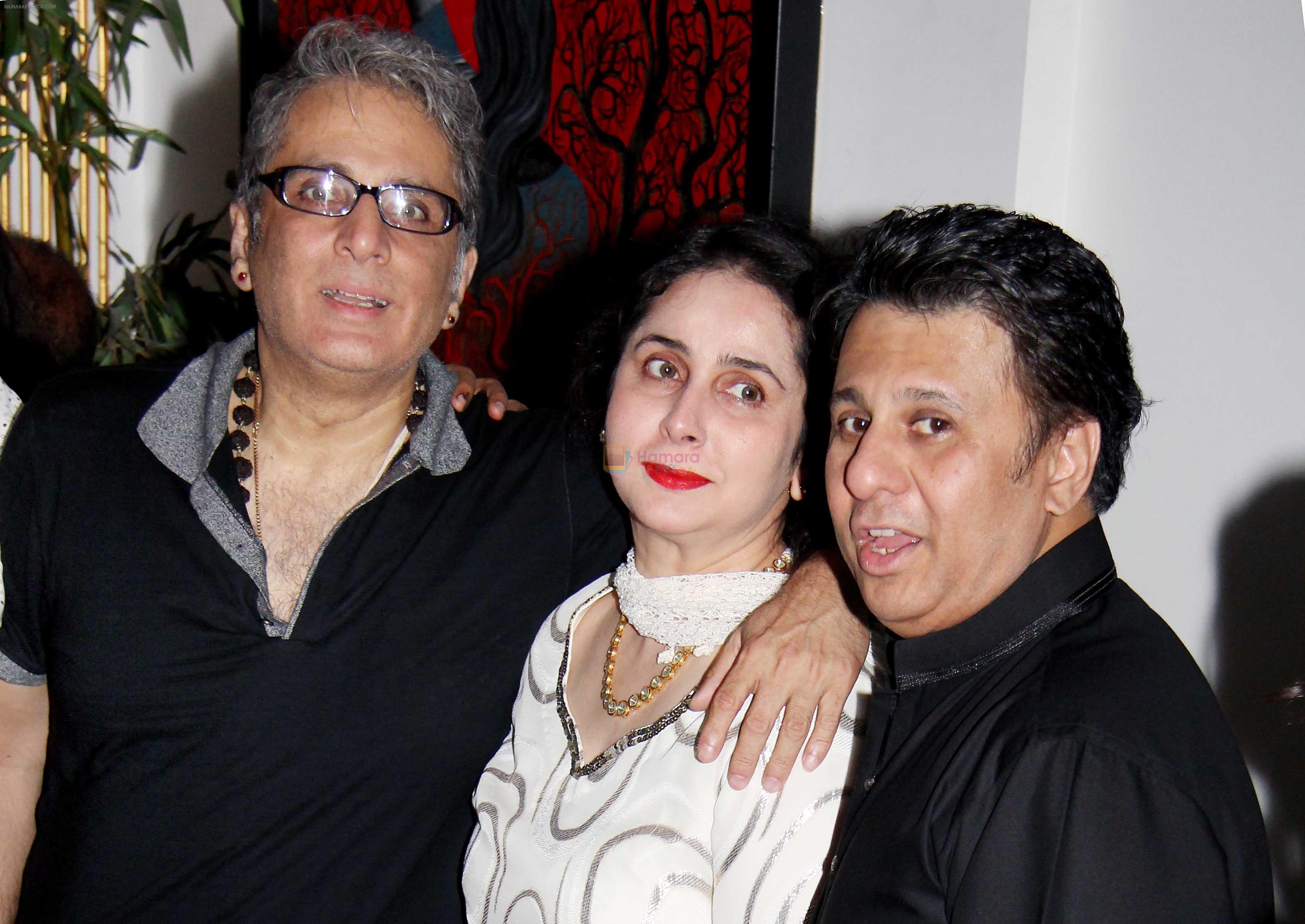 Aditya Raj Kapoor And Ketan Desai With His Wife  At Priyadarshan Success Party