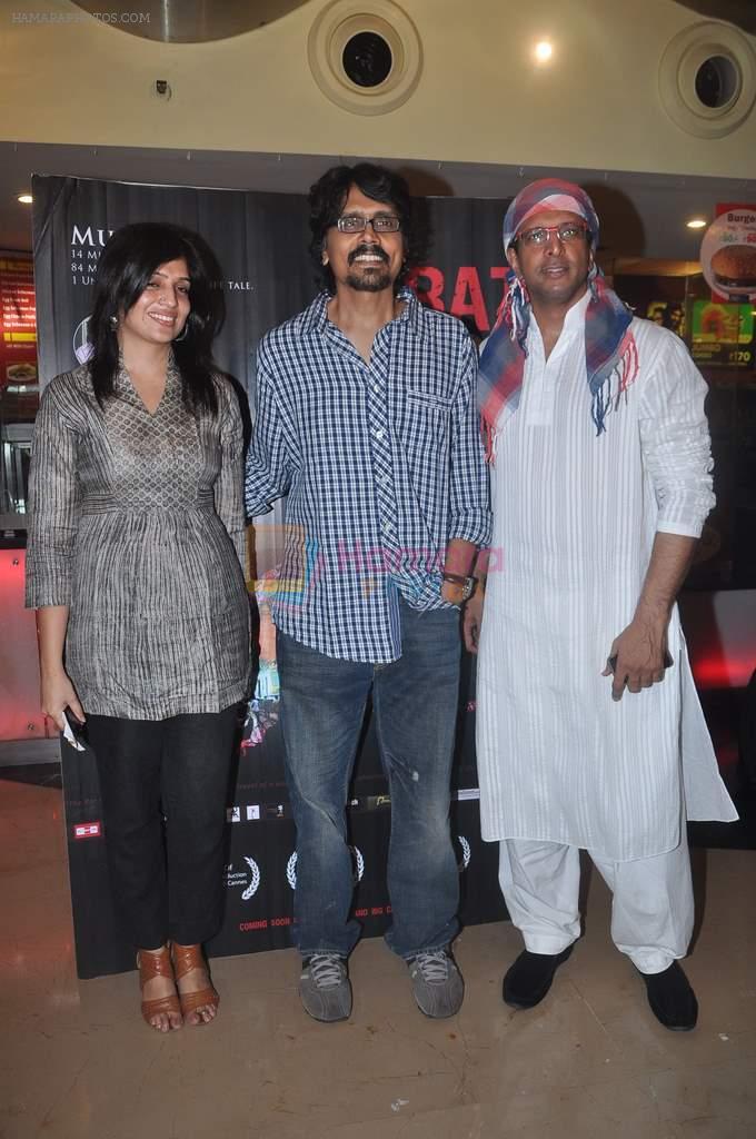 Nagesh Kukunoor, Javed Jaffery at Rate Race film premiere in PVR, Mumbai on 20th April 2012