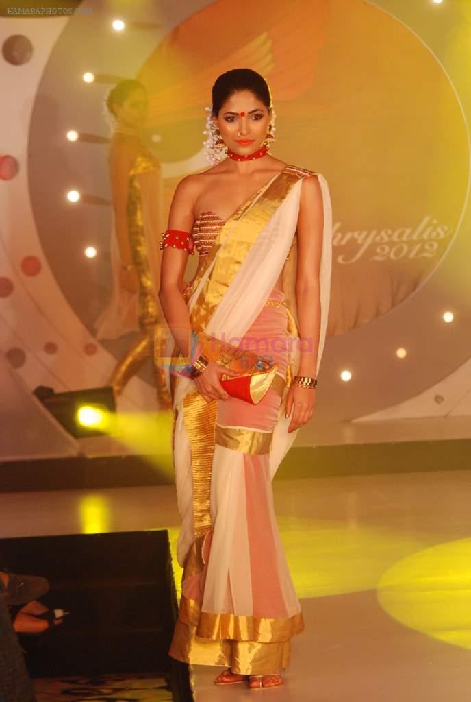 Parvathy Omnakuttan walk the ramp at SNDT Chrysalis fashion show in Mumbai on 20th April 2012