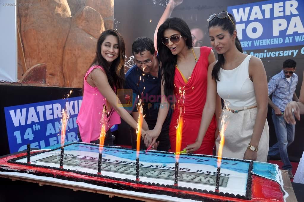 Anusha Dandekar, Manasvi Mamgai and Neha Hinge at Water Kingdom anniversary in Mumbai on 23rd April 2012