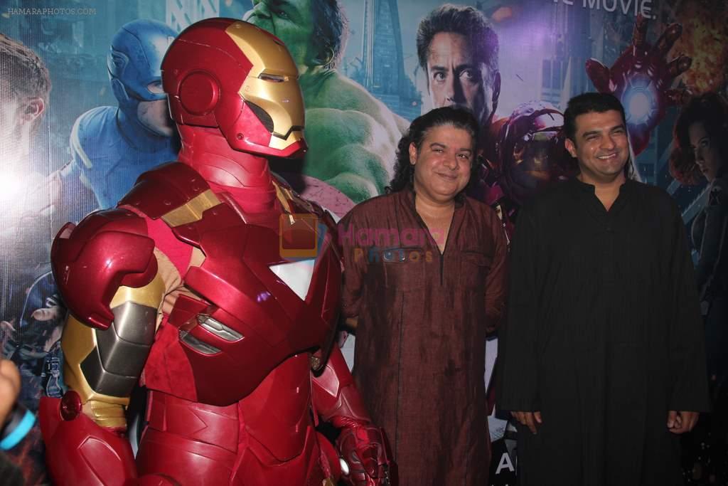 Sajid Khan at Avengers premiere  in Mumbai on 24th April 2012
