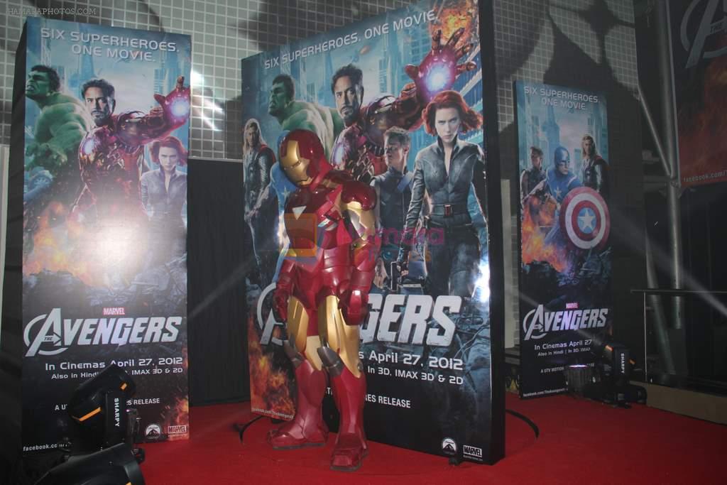 at Avengers premiere  in Mumbai on 24th April 2012