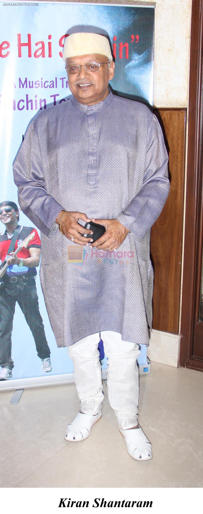 Kiran Shantaram at a musical tribute to Sachin Tendulkar by Hemant Tantia in Mumbai on 24th April 2012