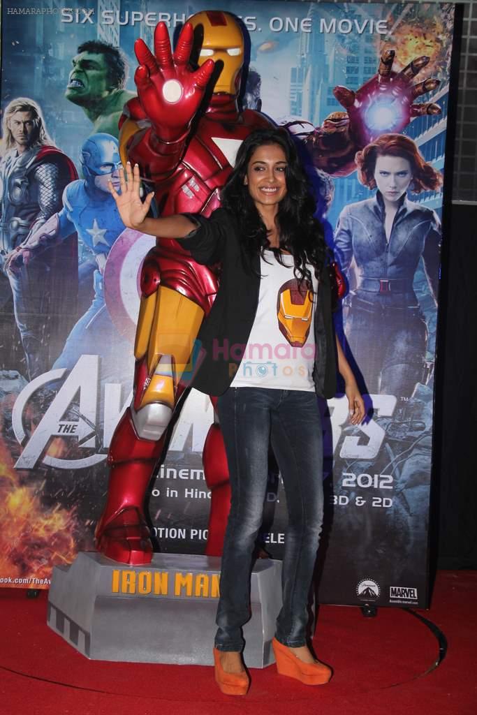 Sarah Jane Dias at Avengers premiere  in Mumbai on 24th April 2012