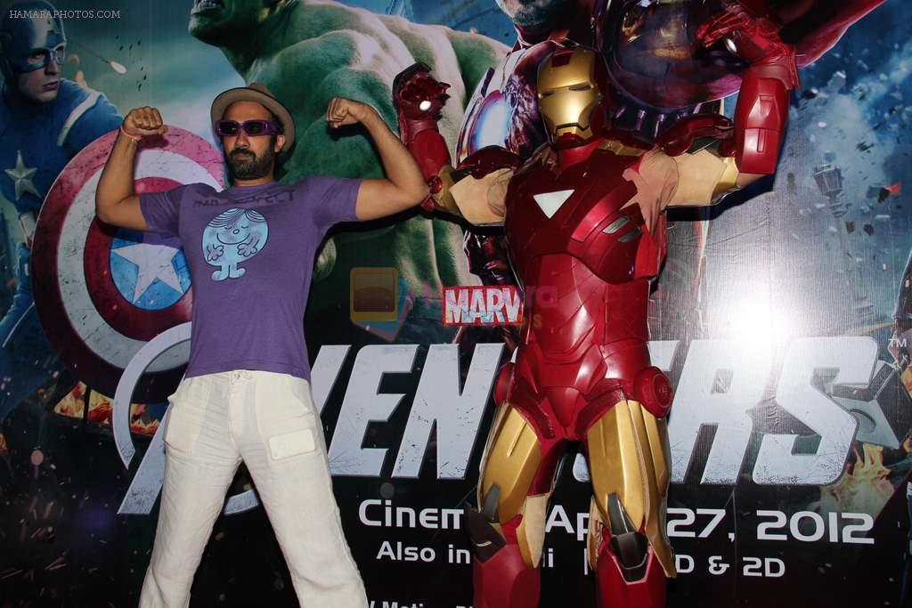 Ranvir Shorey at Avengers premiere  in Mumbai on 24th April 2012
