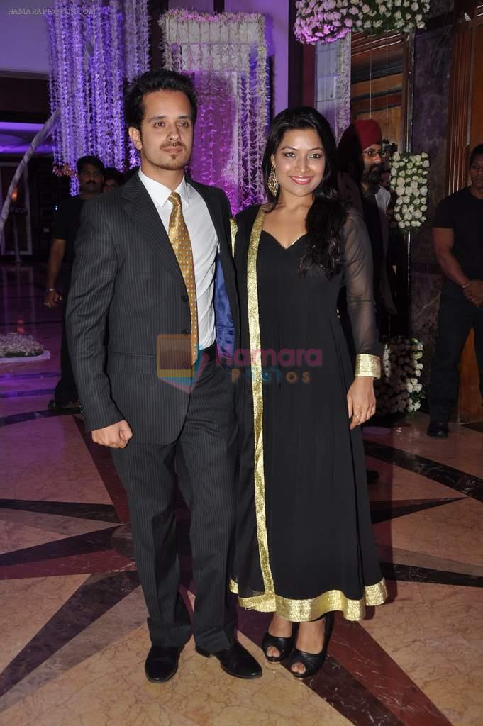 Amita Pathak, Raghav Sachar at Sunidhi Chauhan's wedding reception at taj lands end in Bandra, Mumbai on 26th April 2012