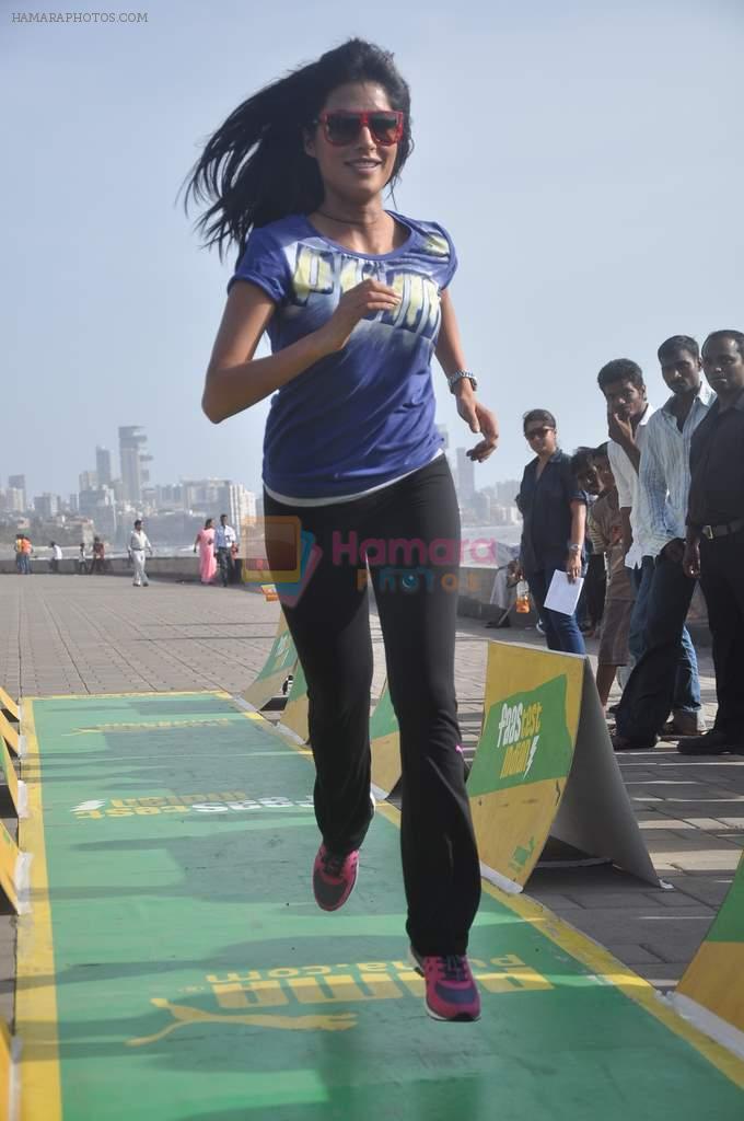 Chitrangada Singh at PUMA promotional event in Worli, Mumbai on 28th April 2012