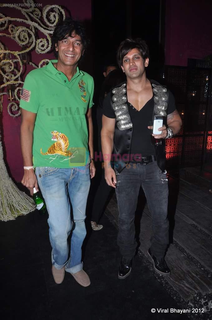 chunky with yash birla at Mozez Singh collection launch in Good Earth on 28th April 2012