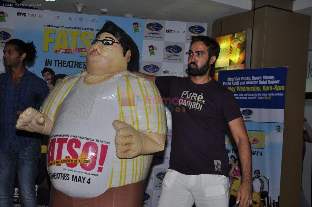 Ranvir Shorey at Fatso promotions in R-Mall, Mulund, Mumbai on 2nd May 2012