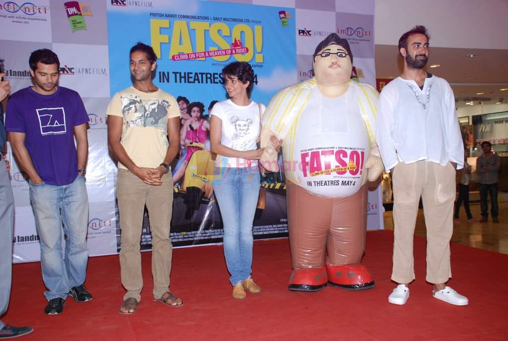 Gul Panag, Ranvir Shorey, Purab Kohli at Fatso film promotions in Cinemax, Mumbai on 3rd May 2012