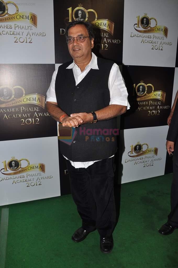 Subhash Ghai at 143rd Dadasaheb Phalke Academy Awards 2012 on 3rd May 2012