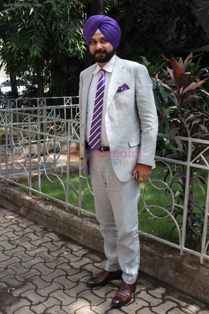 Navjot Singh Sidhu on the sets of Sony Max Extra Innings in R K Studios on 6th May 2012JPG