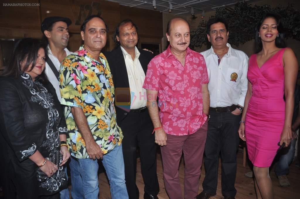 Anupam Kher, Bhairavi Goswami, Pawan Shankar at Bhatti on Chutti msuic launch in Fun Republic on 7th May 2012