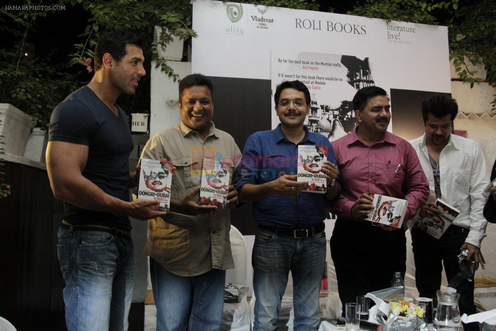 John Abraham, Anil kapoor, Sanjay Gupta unveil Dongri to dubai book  in Olive, Mumbai on 10th May 2012