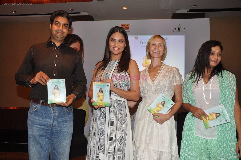 Lara Dutta unveils her Prenatal Yoga DVD in Mumbai on 15th May 2012