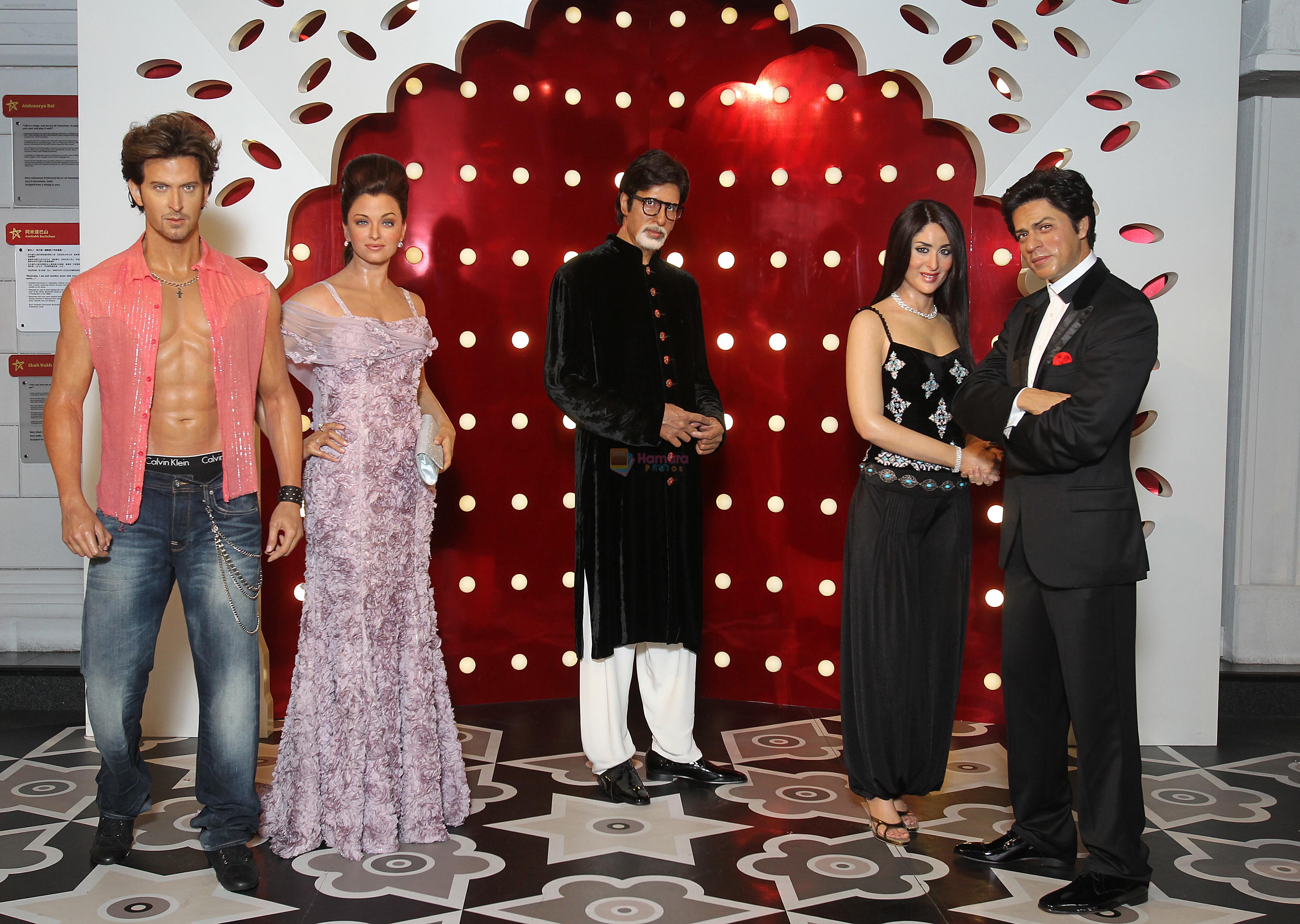 Madame Tussauds Hong Kong unveiles the Bollywood Superstar Collection - Aishawarya Rai Bachchan, Kareena Kapoor, Hrithik Roshan, and Shah Rukh Khan