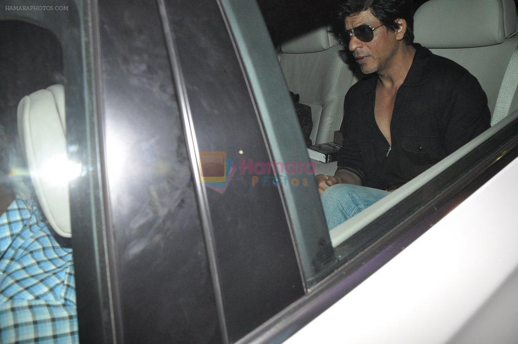 Shahrukh Khan returns after victorious IPL semi-final match in Airport, Mumbai on 23rd May 2012