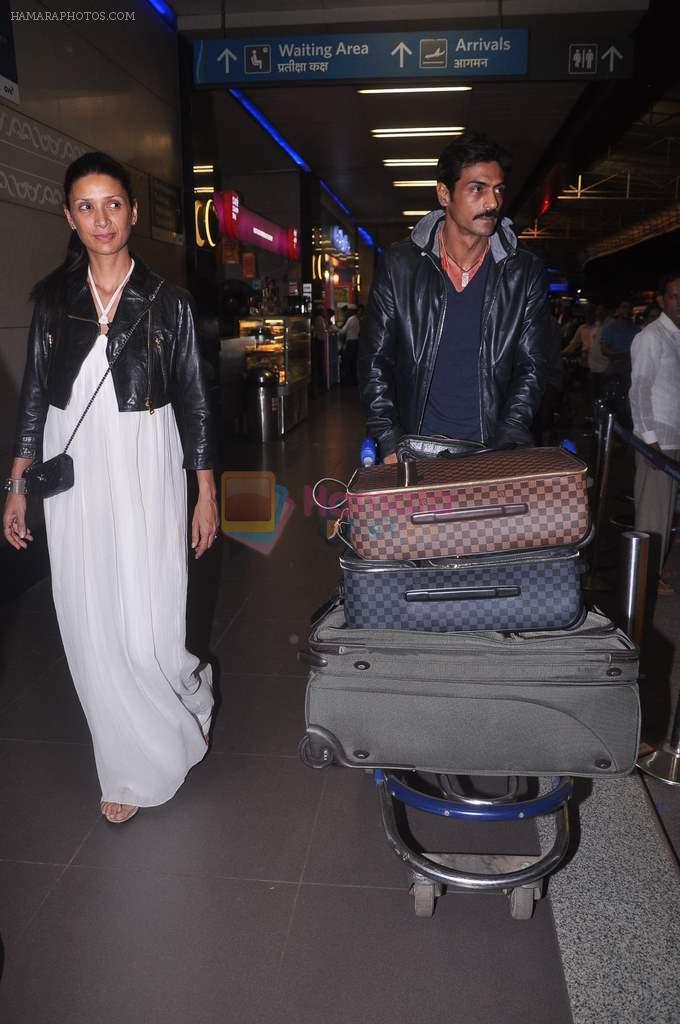 Arjun Rampal and Mehr Rampal leave for Cannes on 24th May 2012